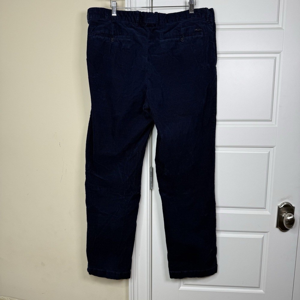 Ralph Lauren RLX Corduroy Pants Men's 38/30.5 Navy Blue Stretch Golf Preppy - Picture 2 of 7